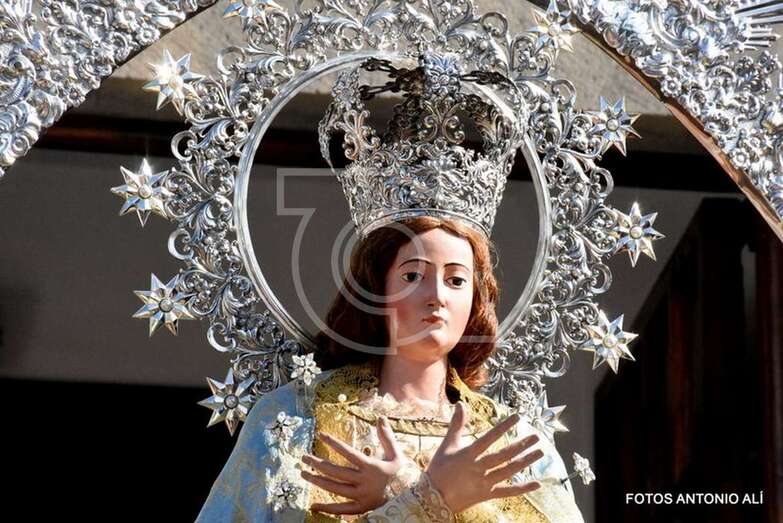 Imagen de la venerada imagen de la Inmaculada Concepción de Jinámar (Foto Antonio Alí)